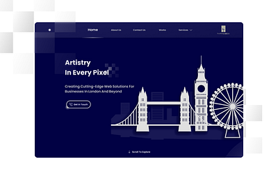 Thames Dev branding design explore front end futuristic landing page london minimal new product design technology trend ui ux