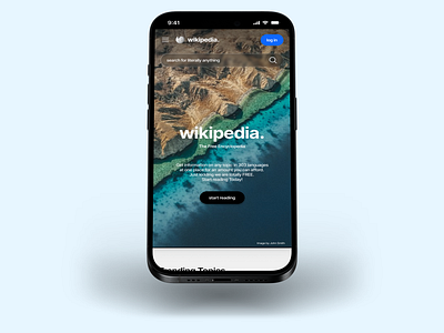 Wikipedia Landing Page Redesign app branding design graphic design illustration landing page logo minimal modern responsive typography ui ui design ux design web design website wikipedia