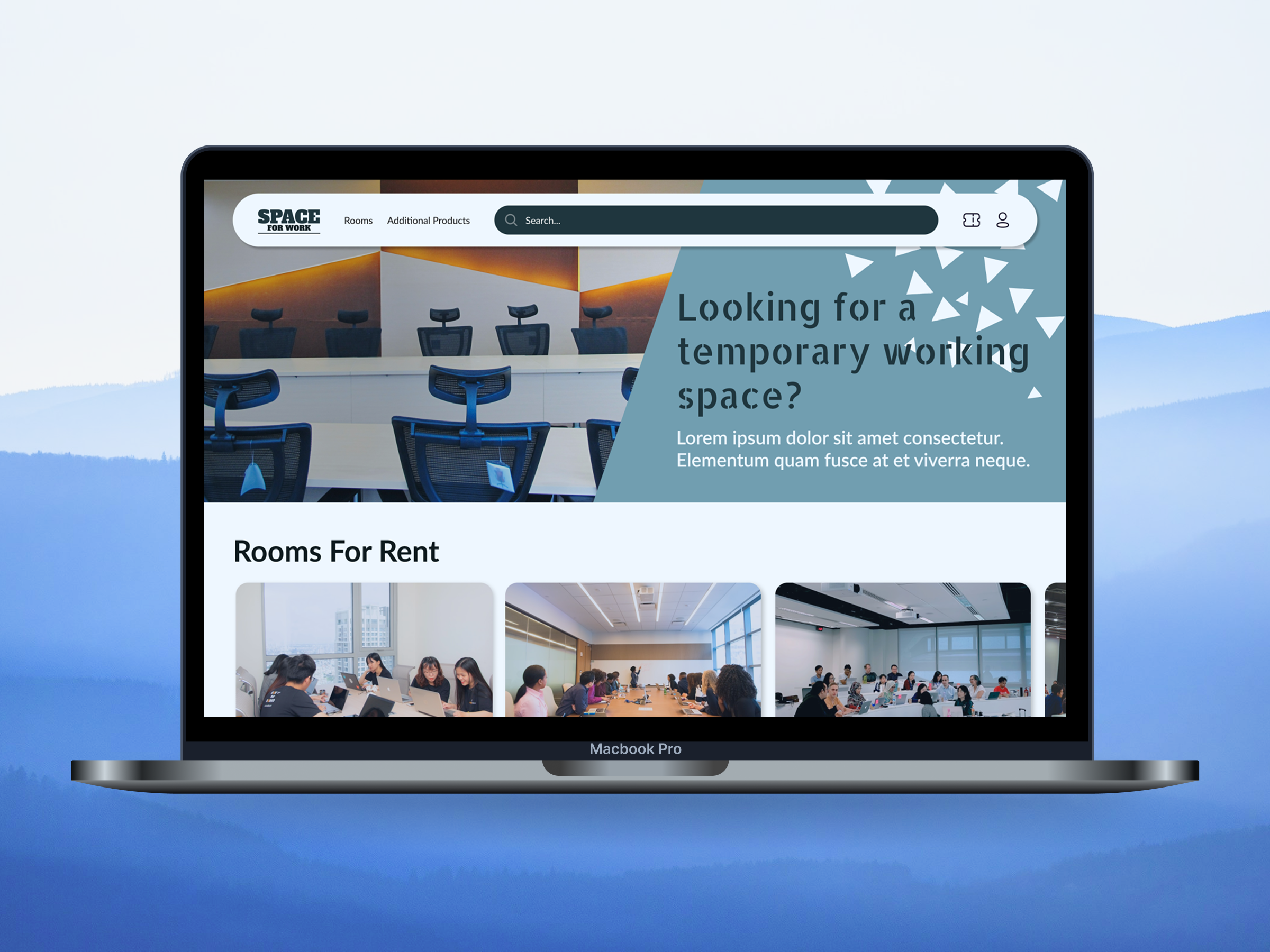 Space for Work - An Online Room Reservation Website booking design online reservation reservation room reservation ui ui design uiux ux website website design