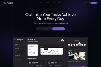 Task Management App app branding colour design illustration minimal ui web