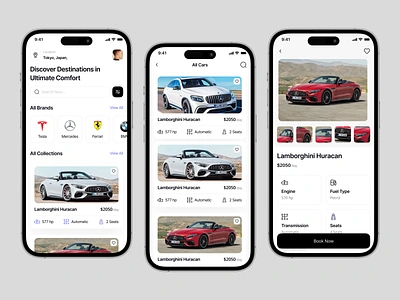 Car App UI Design app app design car app car booking car buy car dashboard car rent car rental carapp carbooking cardashboard carui dashboard driverapp mobile design rideapp ui ux vehicleui