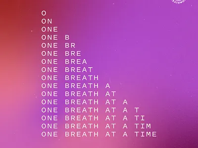 one breath