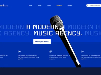 Mod.Music branding logo ui
