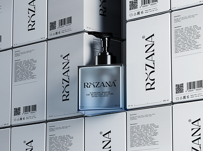 Rozana Brand Identity brand design brand identity branding cosmetic brand cosmetic packaging cosmetics design graphic design identity logo logo design luxury minimal packaging packaging design product design product photography skincare skincare product visual identity