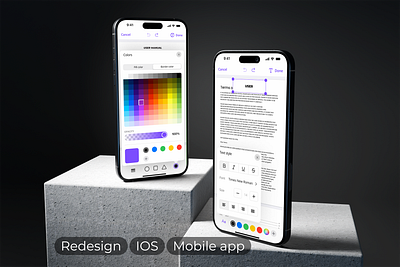 DeftPDF Redesign mobile app ios app cleaner doc editor ios mobile mobile app paint redesign ui uiux ux word