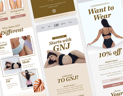 Email marketing design | Fashion brand, Underwear klaviyo clothing brand email design fashion brand klaviyo mailchimp newsletter template underwear women clothing