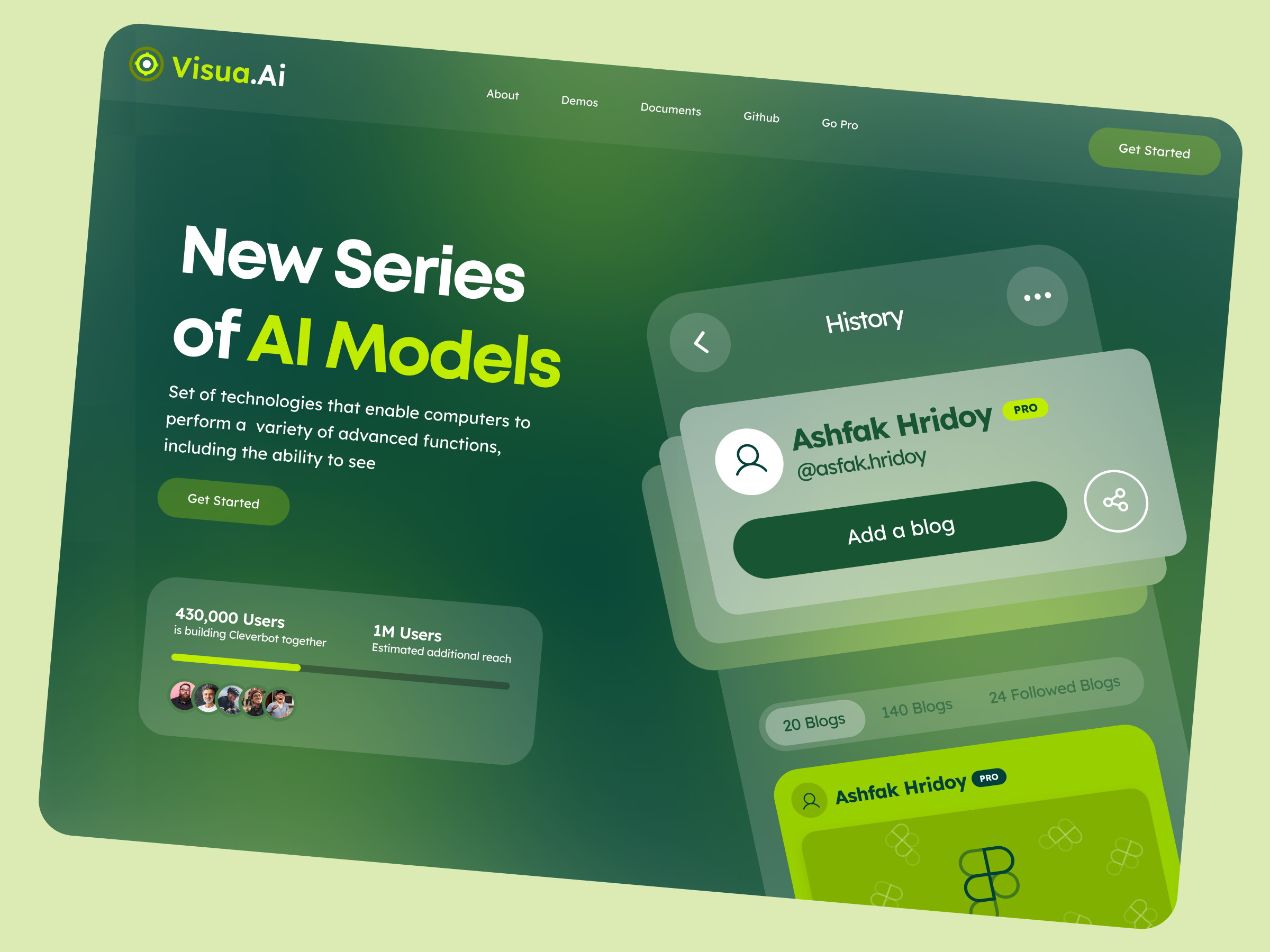 Example of Website Front End Development