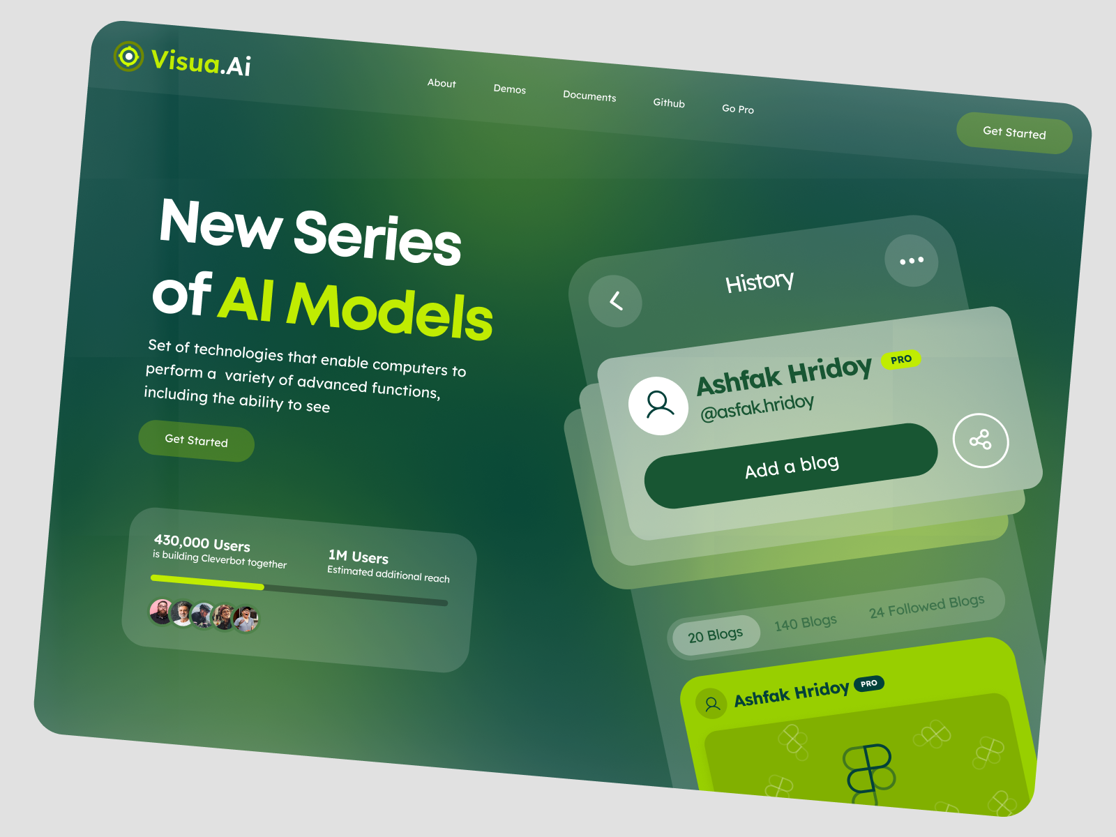 Example of Website Front End Development