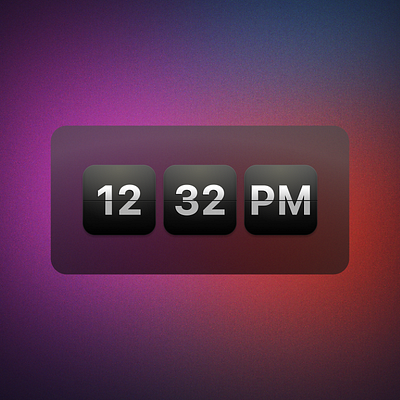 The widget inspired by the Groundhog Day Clock app figma ui web design