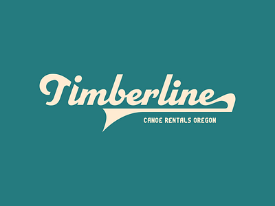 Timberline Canoe Rentals logo adobe branding design graphic design illustrator logo oregon outdoor retro vintage