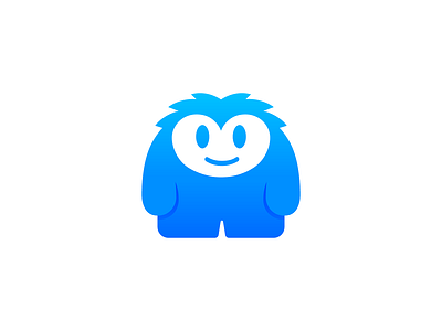 Yeti Logo Design Blue