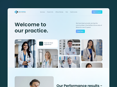 North Suburban Healthcare - Modern Medical Design clinic consultation design doctor emr health healthcare homepage hospital landing page medical medical care overview patient selfcare ui web web design website wellness