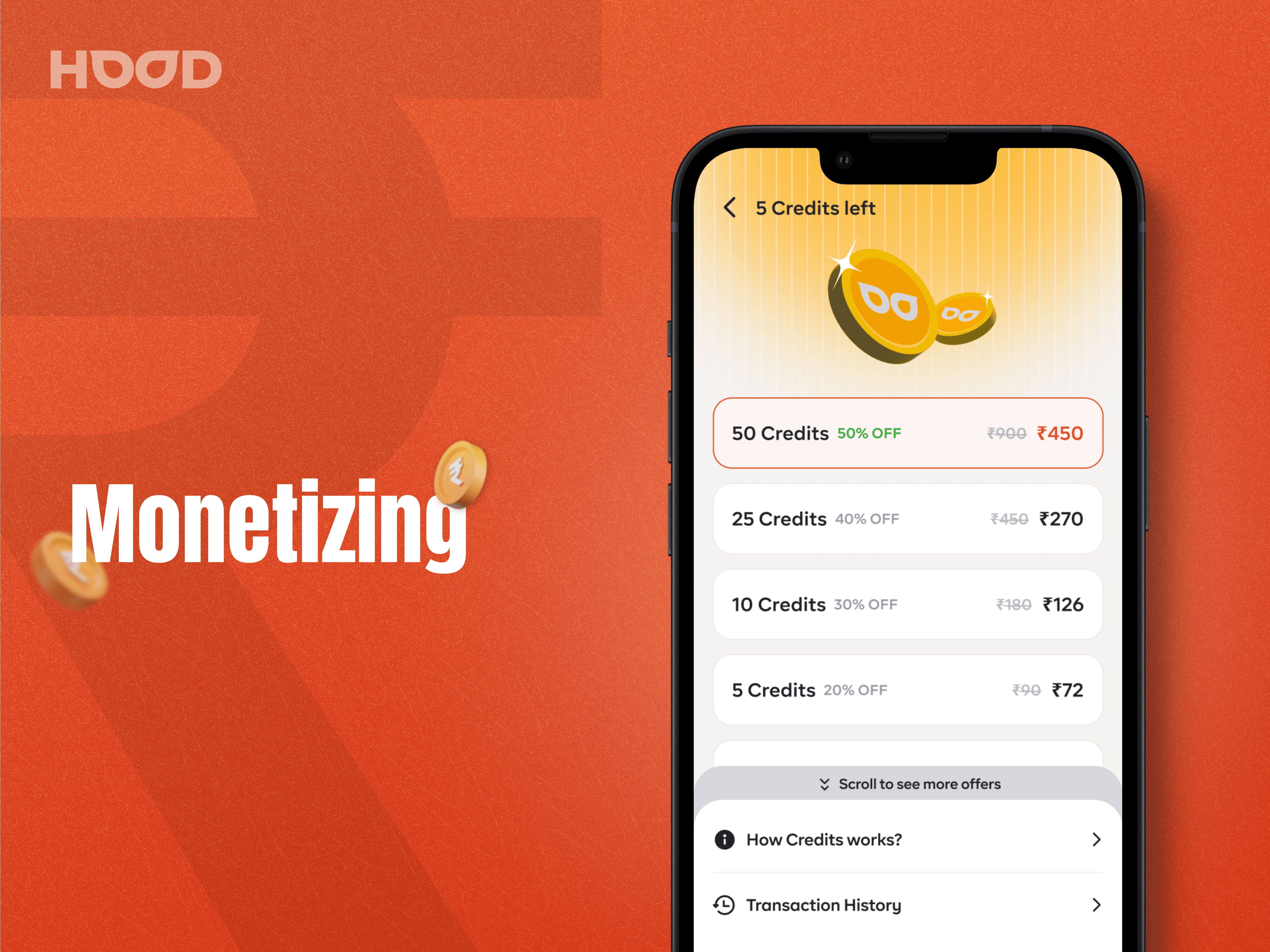 Monetizing an Anonymous Social Media App (Hood App) app design figma monetizing money product design social media app ui