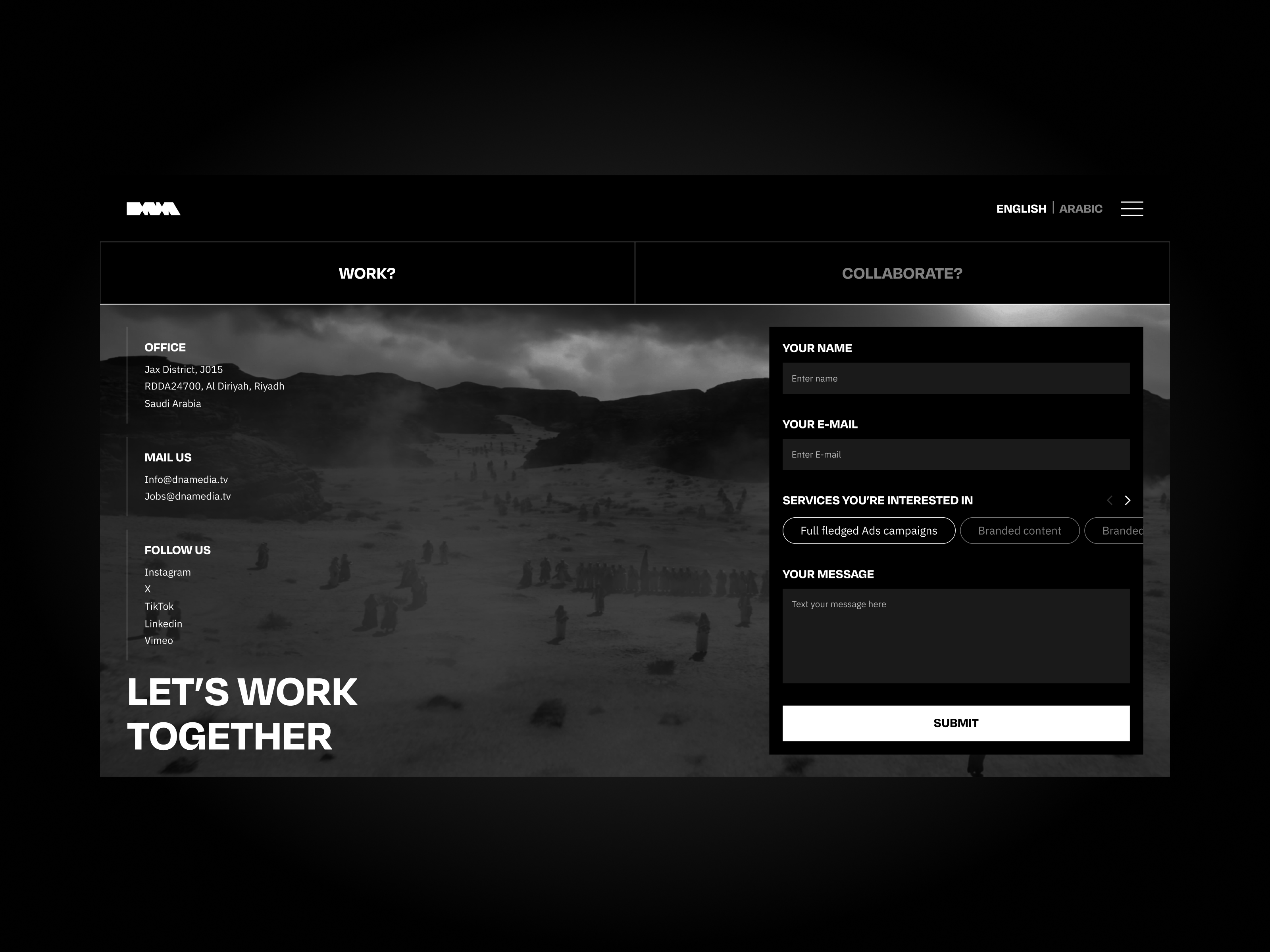 Example of Website Redesign (Design Only)