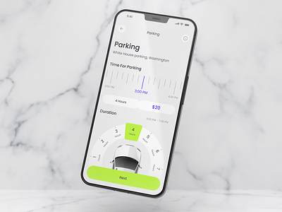 Parking app car figma map mobile parking route ui vehicles