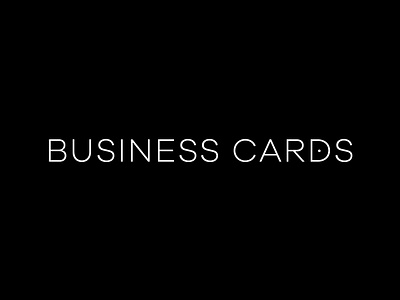 BUSINESS CARDS