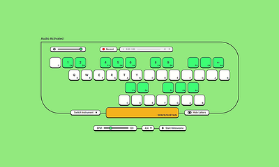 3 Octave Virtual Instrument ai code dribble figma graphic design inspiration instrument keyboard music music logo piano sound ui user interface uxui website website concept website design