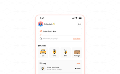 Ride App app appdesign illustration ride rideapp rideillustration ui uidesign uiux uiuxdesign ux uxdesign