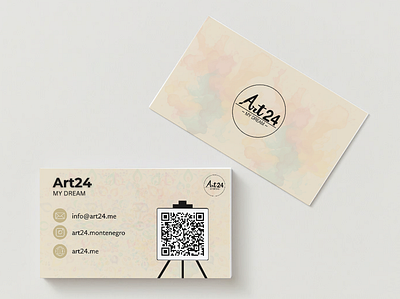 Art24 - bussines card - mockup branding graphic design