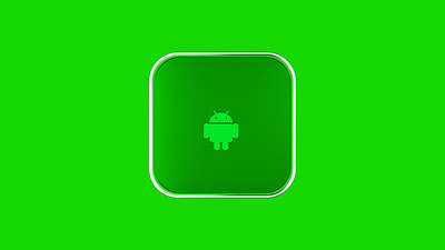 3D Android Logo reveal 3d 3d logo reveal android animation blender branding dribble shot