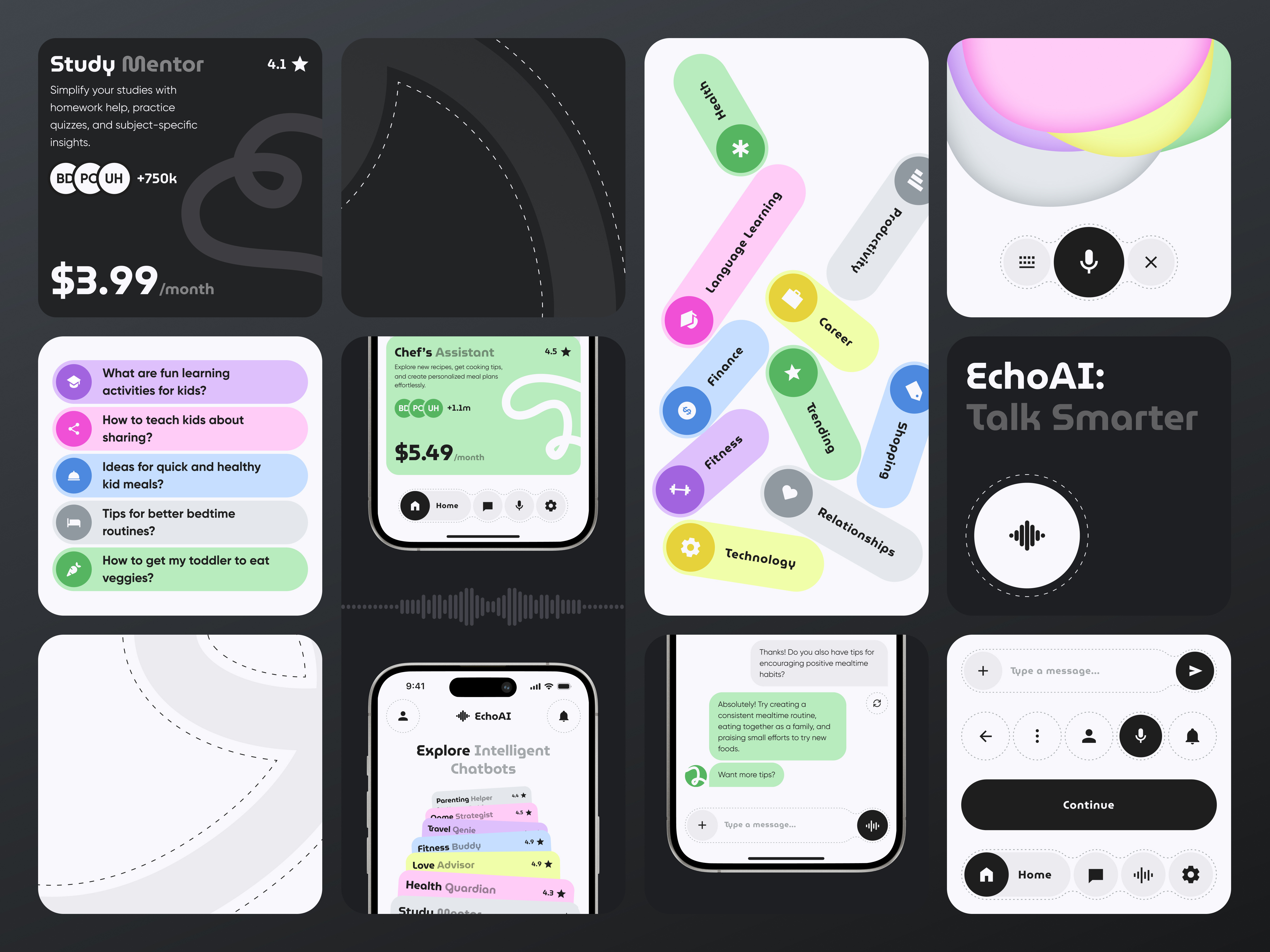 Example of Ai Chatbot App Designe