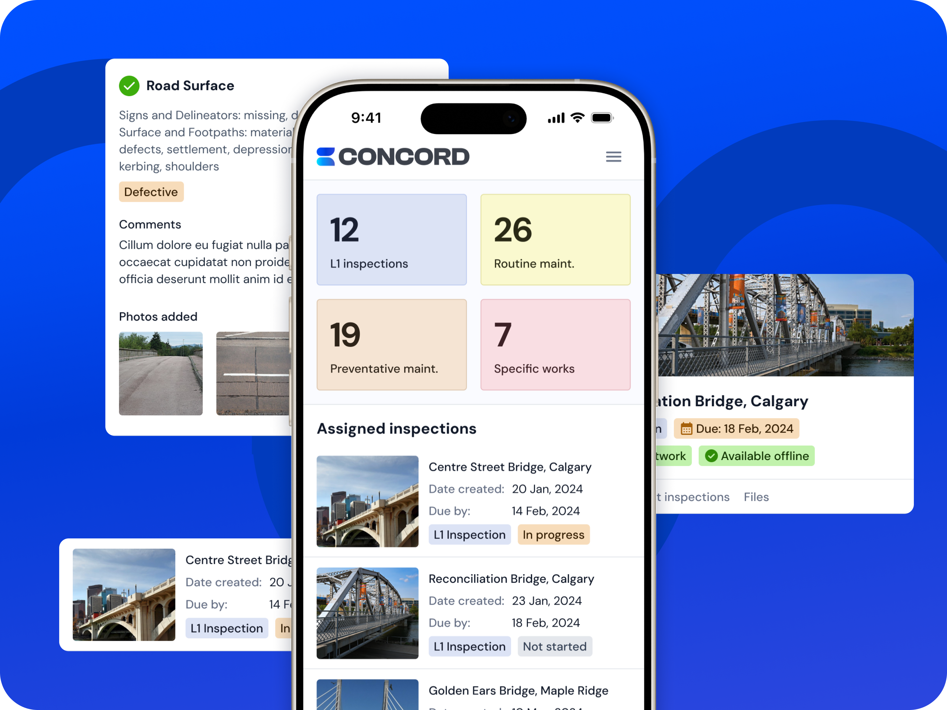 Example of Concord | Inspection & Maintenance Mobile App