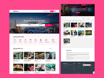 BOMA | Multi services Booking animation booking branding dribbble figma graphic design graphic design graphic designer services ui uiux webdesign