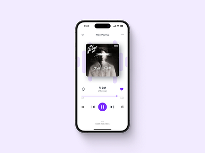 Daily UI Challenge #2 app design mobile app mobile design music app music player ui ui ui design uiux user interface design