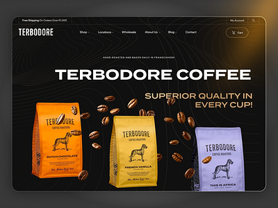 Coffee Website Redesign ☕️ design ui ux website