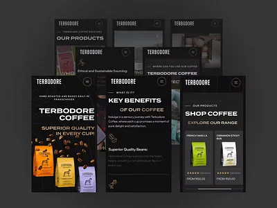 ☕️ Coffee Website Redesign – Mobile View design mobile ui ux website