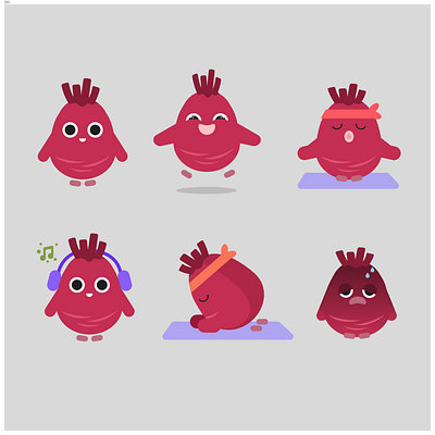 Beetroot character illustration