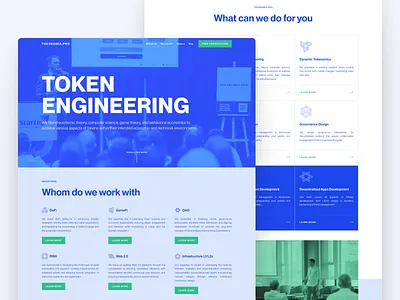 Company Website (desktop) blockchain blue branding company crypto green ui ux web3 website
