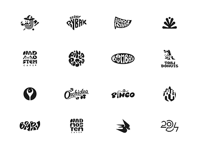 Selected Logos 2024 ✻ 2024 belcdesign branding flatlogo logopack logos logoset logotype patrybelc selecterworks simplelogo