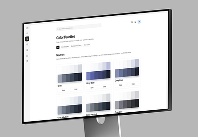 Color Palettes - Website Concept app app design blue clean color palette colors design grey minimal minimalist saas saas design ui ux web app design web design website website design