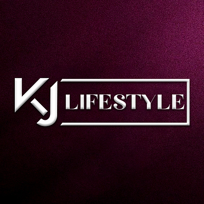 KJ LIFESTYLE FASHION BRAND LOGO branding design graphic design illustration kj lifestyle logo logo typography ui ux vector