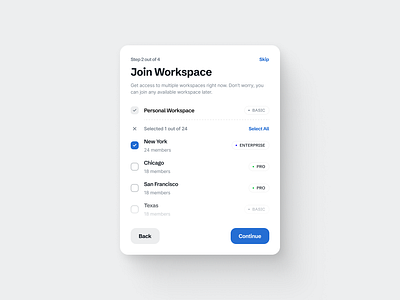 Join Workspace Modal choose workspace desktop modal join modal join workspace modal design modal ui onboarding design onboarding modal software modal software ui stepper design stepper ui system modal ui modal webapp modal website modal workspace modal workspace onboarding workspace ui workspaces