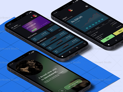 Investment App Design app branding design redesigned stockmarketdesign ui ux