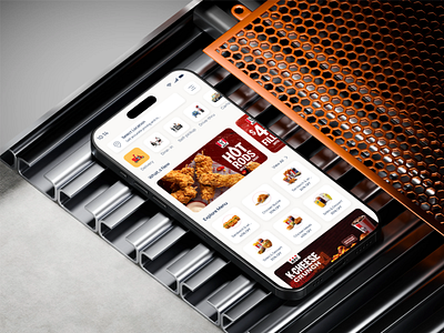 KFC App Re-design app design appredesign cooking dailyui designinspiration food app food app design food delivery app food delivery service foodapp foodordering mobile app mobiledesign modernui online food order app ui ui design ui ux uicomponents uxdesign