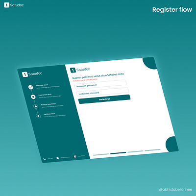 Register flow graphic design ui