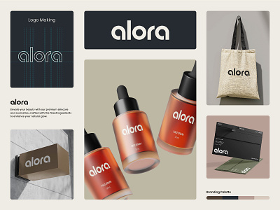 Alora Visual Branding, Packaging Design brand guidelines brand style guide branding branding design corporate identity graphic design logo visual identity