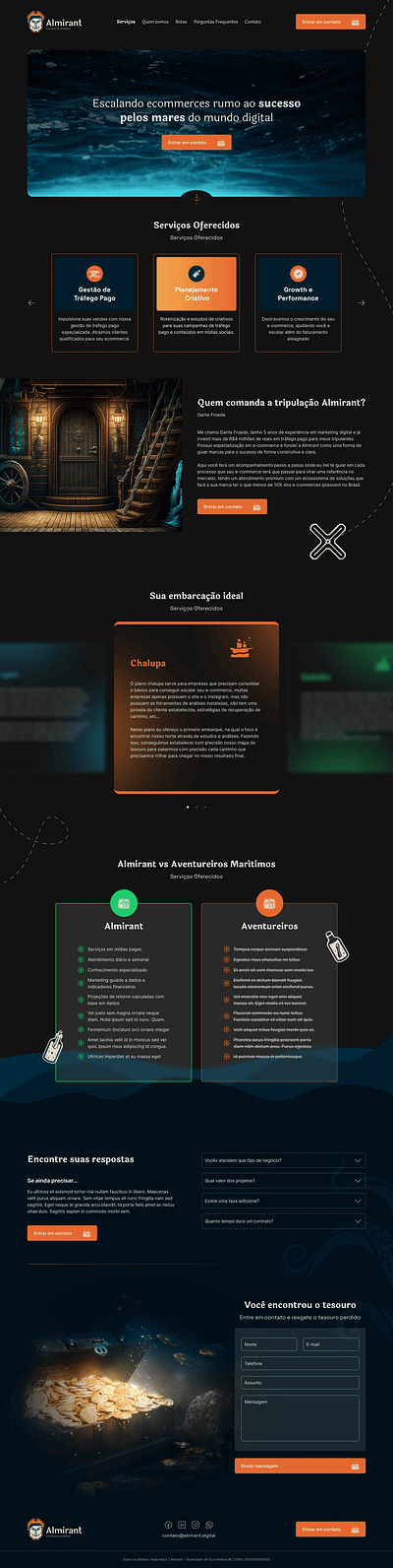 Landing Page - Almirant Digital design graphic design growth landing page product design ui web design website