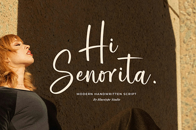 Hi Senorita Font branding cursive elegant font font design free font hello dribbble logo font logotype modern type typeface typography