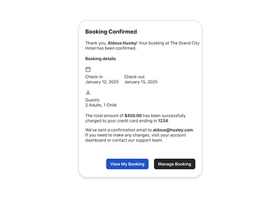 Booking Confirmation Modal booking confirmation design modal ui user interface