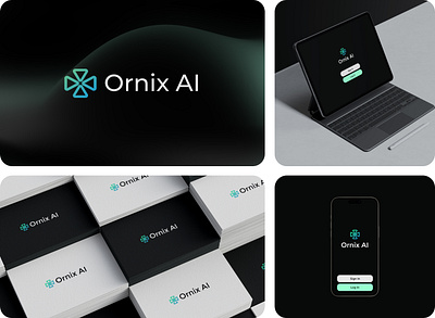 Ornix AI - Logo Design branding graphic design logo ui