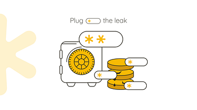 Plug The Leak — Illustrations for SLUSH Presentation animation cybersecurity graphic design illustration logo plugtheleak slush