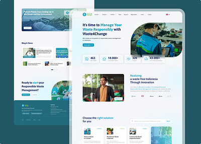 Redesign Website Waste4Change design thinking figma graphic design ui uiux design ux design