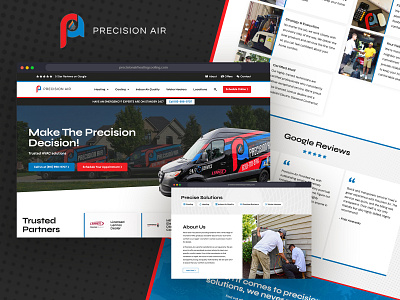 Precision Air - New Website Design & Build elementor hvac hvac website ui user experience user interface ux website website design wordpress