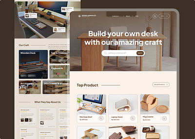 Jepara Minimalist eCommerce Website design thinking desk setup ecommerce figma furniture marketplace ui ui ux design website