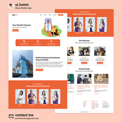 MyPets Website Design design ui ux