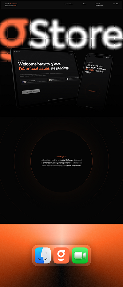 gStore by Grey Orange 3d app design app ui dark ui design figma illustration interaction design inventory management minimal minimal ui mockup product design task app ui ui design ui ux ui ux case study ux ux design